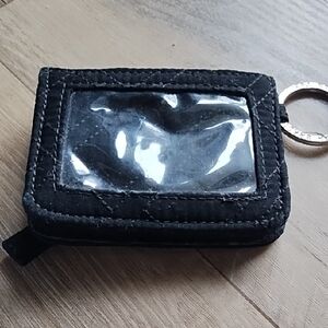 Vera Bradley Black Quilted Keychain